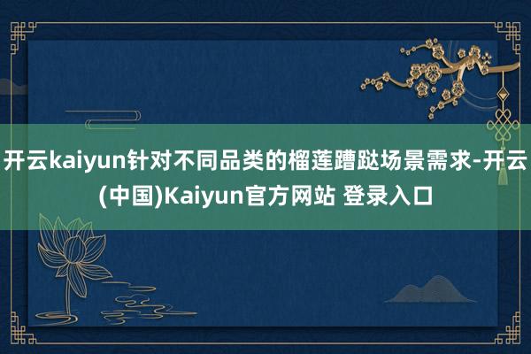 开云kaiyun针对不同品类的榴莲蹧跶场景需求-开云(中国)Kaiyun官方网站 登录入口